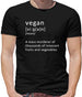 Funny Definition Vegan Mens T-Shirt