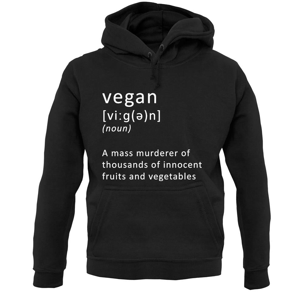 Funny Definition Vegan Unisex Hoodie