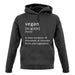 Funny Definition Vegan Unisex Hoodie