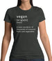 Funny Definition Vegan Womens T-Shirt