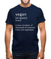 Funny Definition Vegan Mens T-Shirt