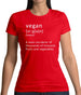 Funny Definition Vegan Womens T-Shirt