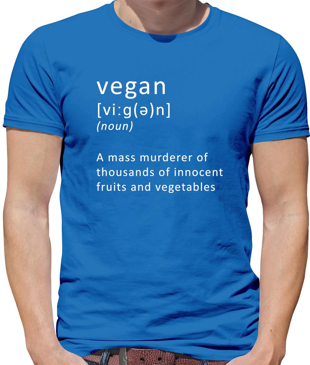 Funny Definition Vegan Mens T-Shirt