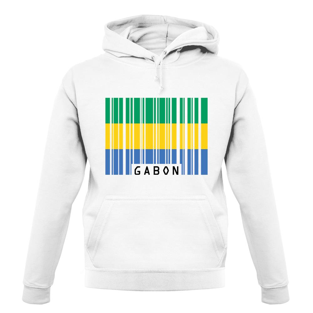 Gabon Barcode Style Flag unisex hoodie
