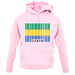 Gabon Barcode Style Flag unisex hoodie