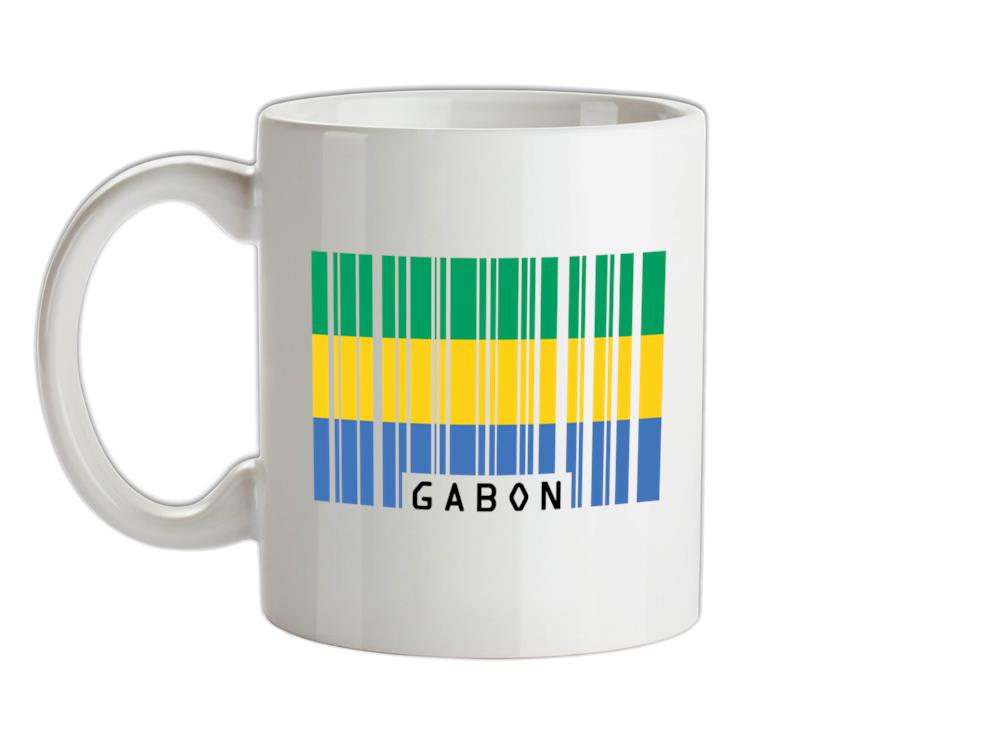 Gabon Barcode Style Flag Ceramic Mug