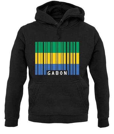 Gabon Barcode Style Flag unisex hoodie