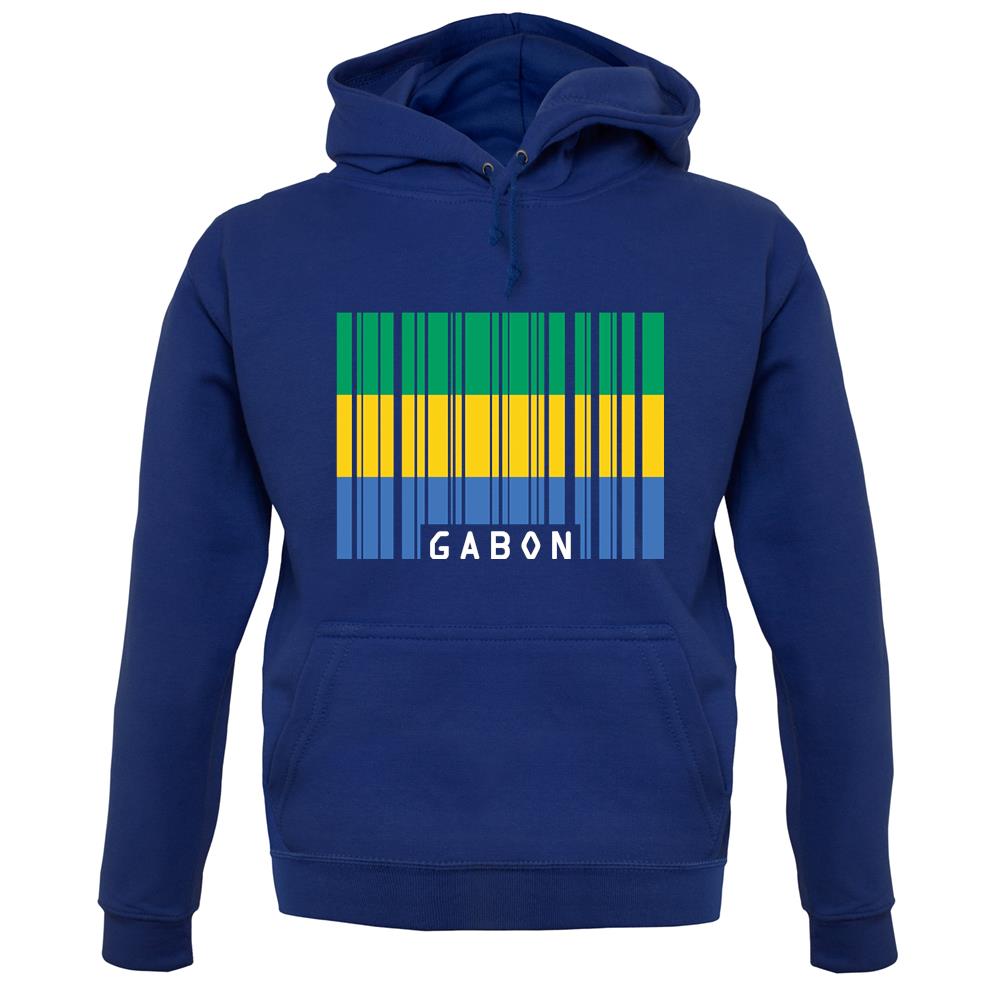 Gabon Barcode Style Flag unisex hoodie
