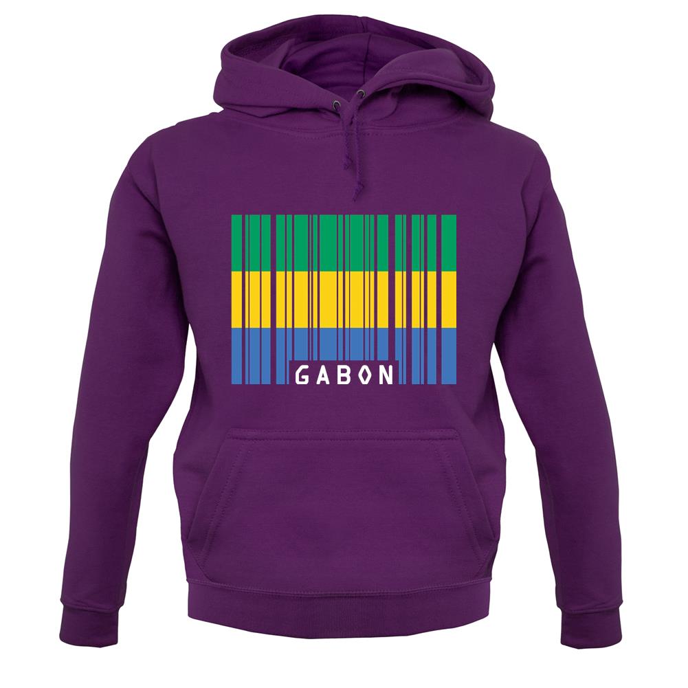 Gabon Barcode Style Flag unisex hoodie
