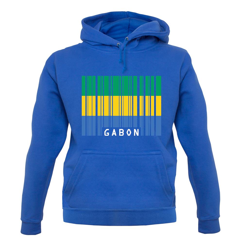 Gabon Barcode Style Flag unisex hoodie