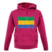 Gabon Grunge Style Flag unisex hoodie