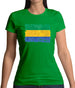 Gabon Grunge Style Flag Womens T-Shirt