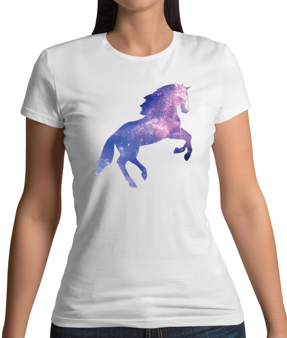 Galaxy Horse Womens T-Shirt
