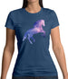 Galaxy Horse Womens T-Shirt