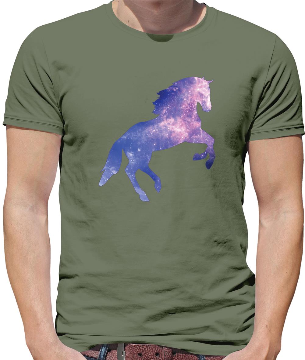 Galaxy Horse Mens T-Shirt