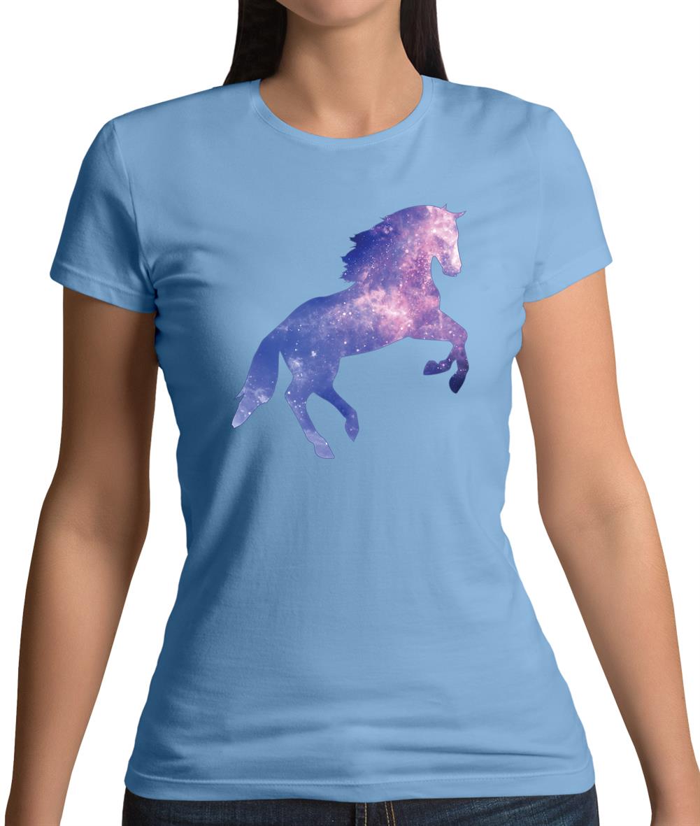 Galaxy Horse Womens T-Shirt