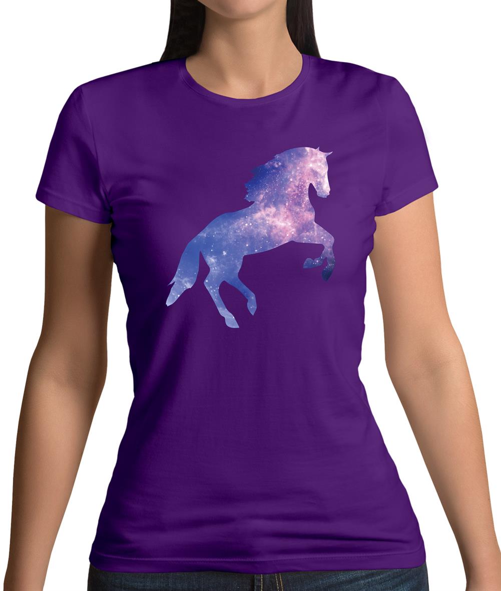 Galaxy Horse Womens T-Shirt