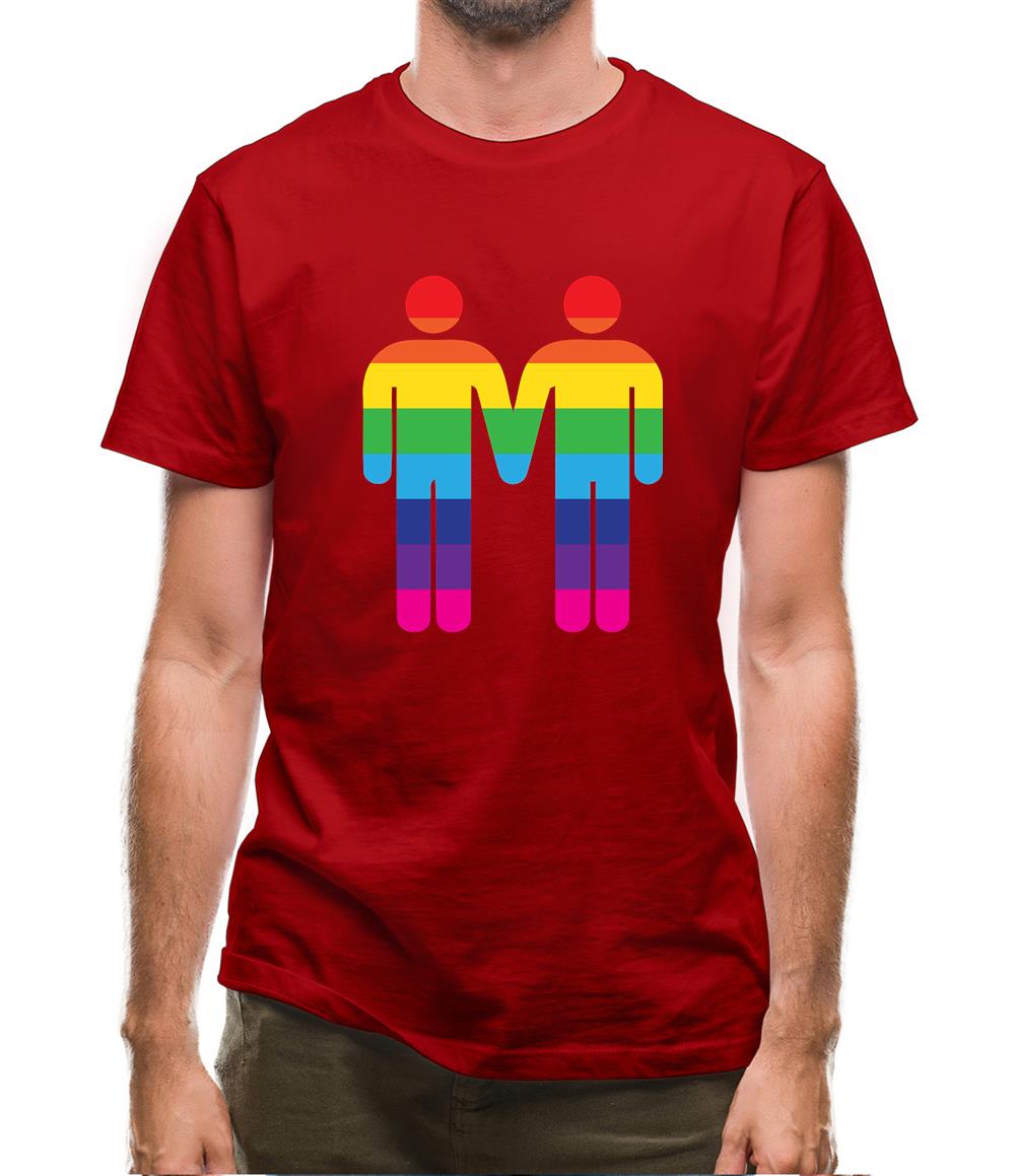 Gay Toilet Sign Mens T-Shirt
