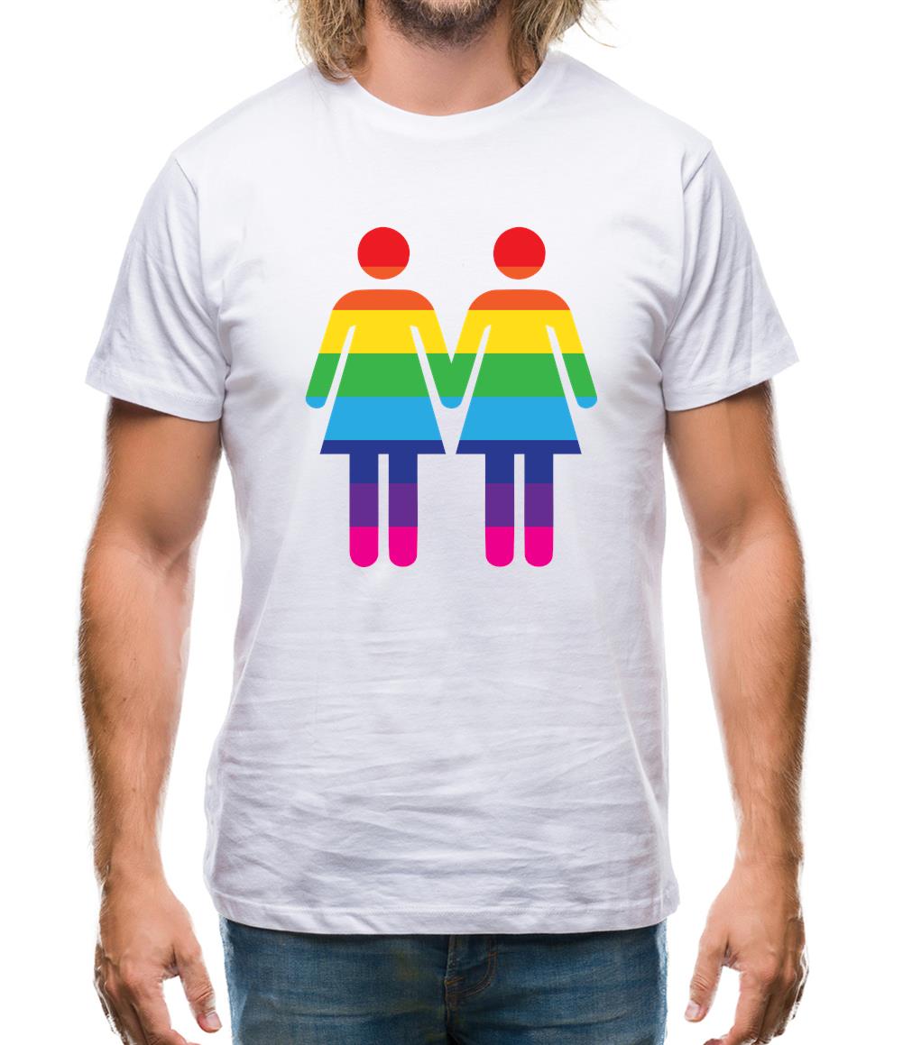 Lesbian Toilet Sign Mens T-Shirt