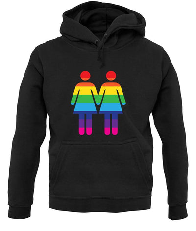 Lesbian Toilet Sign unisex hoodie