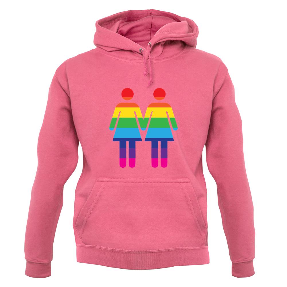 Lesbian Toilet Sign unisex hoodie