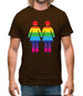 Lesbian Toilet Sign Mens T-Shirt