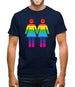 Lesbian Toilet Sign Mens T-Shirt