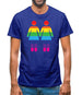 Lesbian Toilet Sign Mens T-Shirt