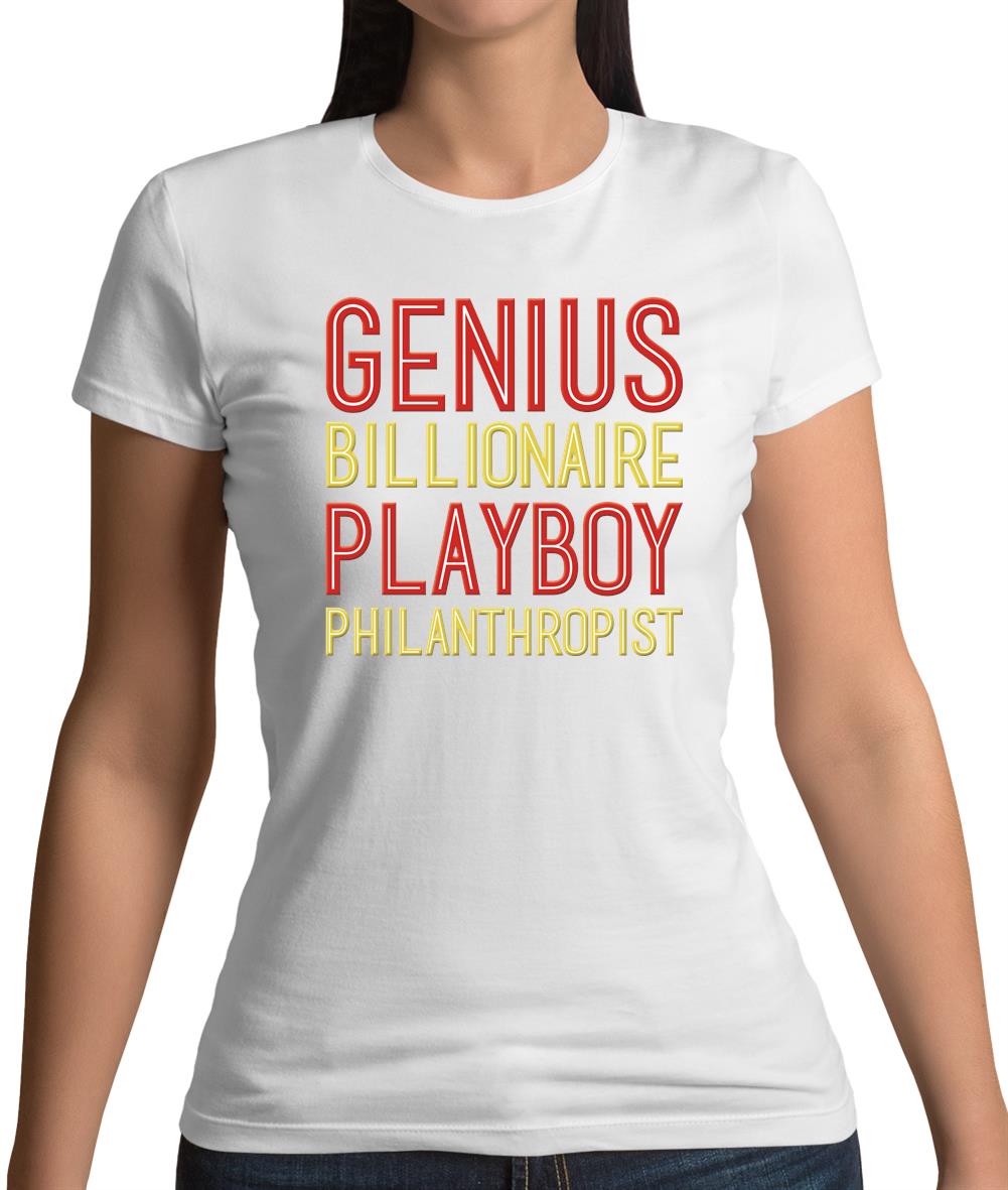 Genius Billionaire Playboy Philanthropist Womens T-Shirt