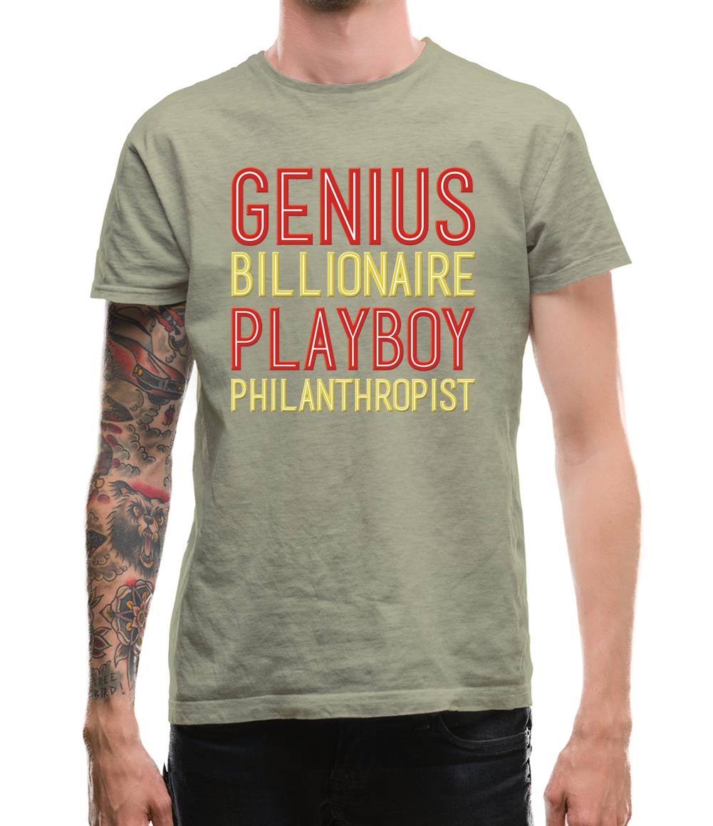 Iron man genius billionaire playboy hotsell philanthropist t shirt