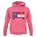 Georgia Barcode Style Flag unisex hoodie