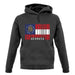 Georgia Barcode Style Flag unisex hoodie