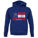 Georgia Barcode Style Flag unisex hoodie