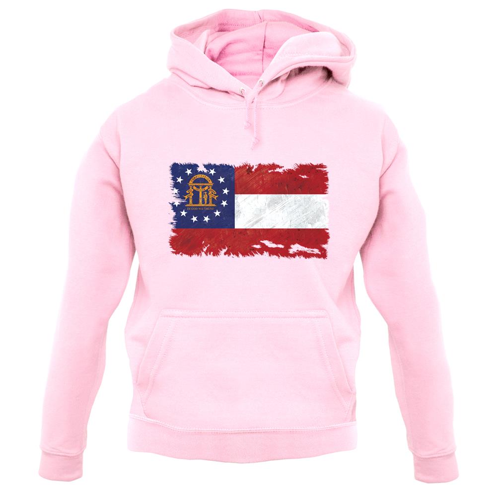 Georgia Grunge Style Flag unisex hoodie