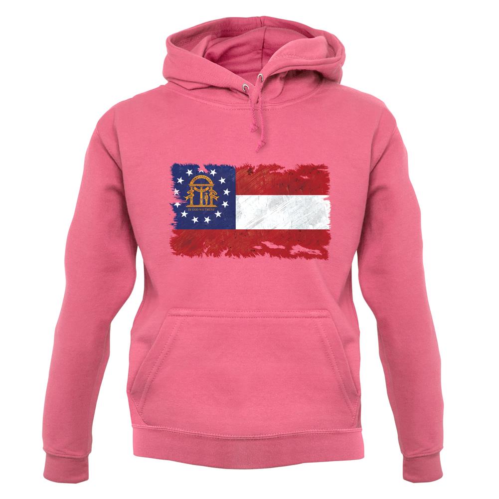Georgia Grunge Style Flag unisex hoodie