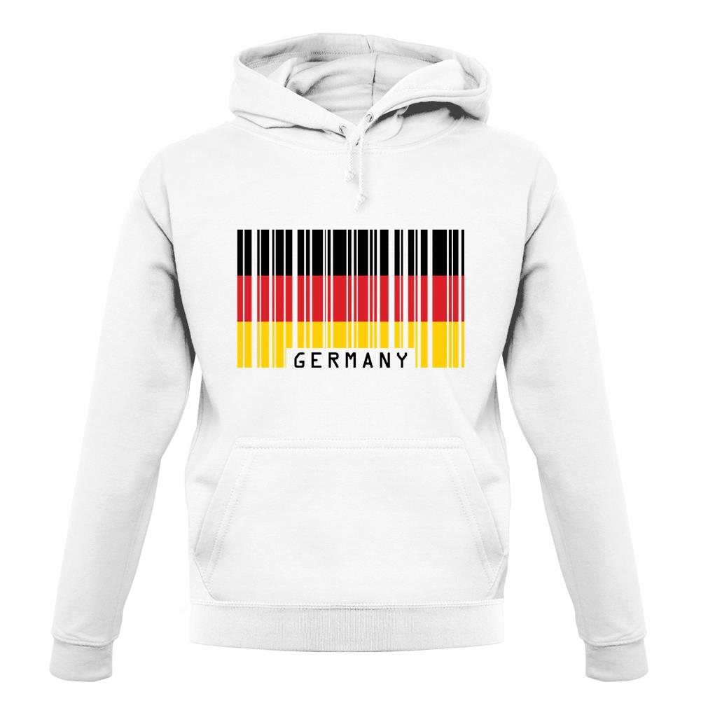 Germany Barcode Style Flag unisex hoodie