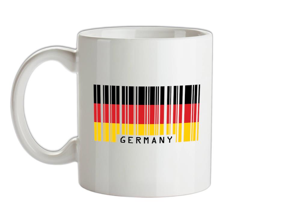 Germany Barcode Style Flag Ceramic Mug