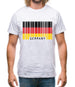 Germany Barcode Style Flag Mens T-Shirt