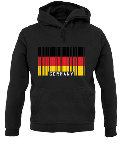 Germany Barcode Style Flag unisex hoodie