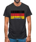 Germany Barcode Style Flag Mens T-Shirt