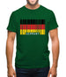 Germany Barcode Style Flag Mens T-Shirt