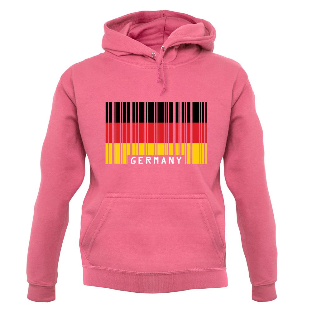 Germany Barcode Style Flag unisex hoodie