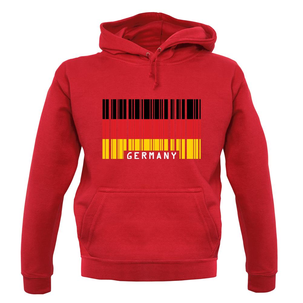Germany Barcode Style Flag unisex hoodie