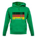 Germany Barcode Style Flag unisex hoodie
