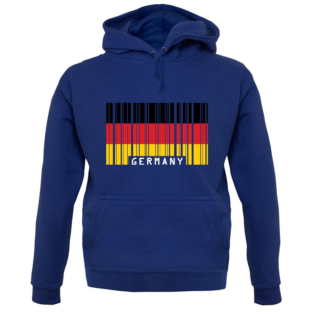 Germany Barcode Style Flag unisex hoodie