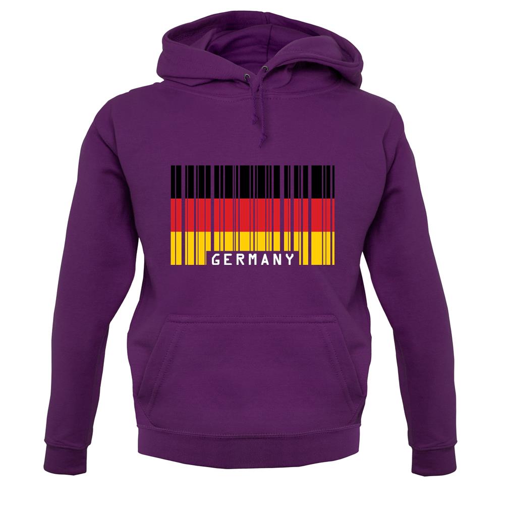Germany Barcode Style Flag unisex hoodie