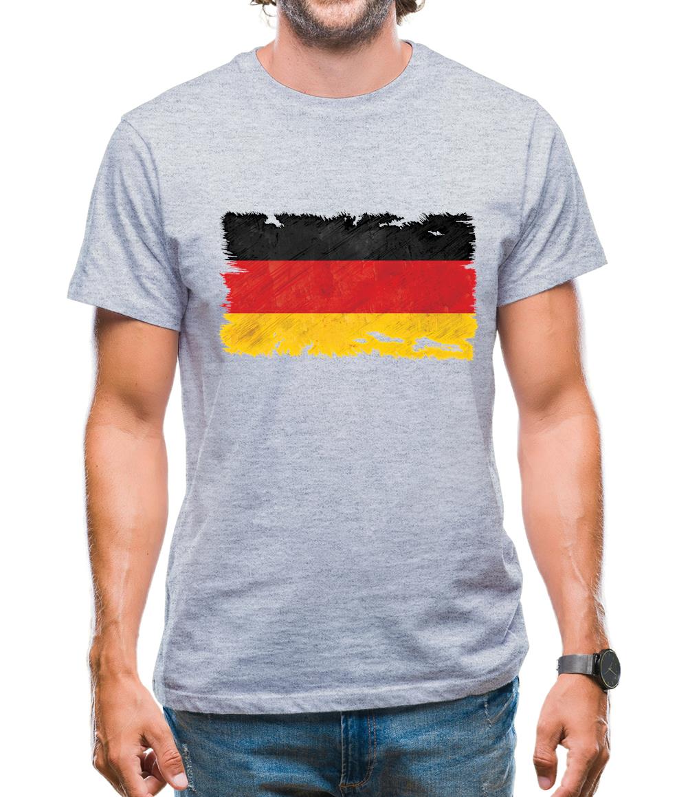 Germany Grunge Style Flag Mens T-Shirt