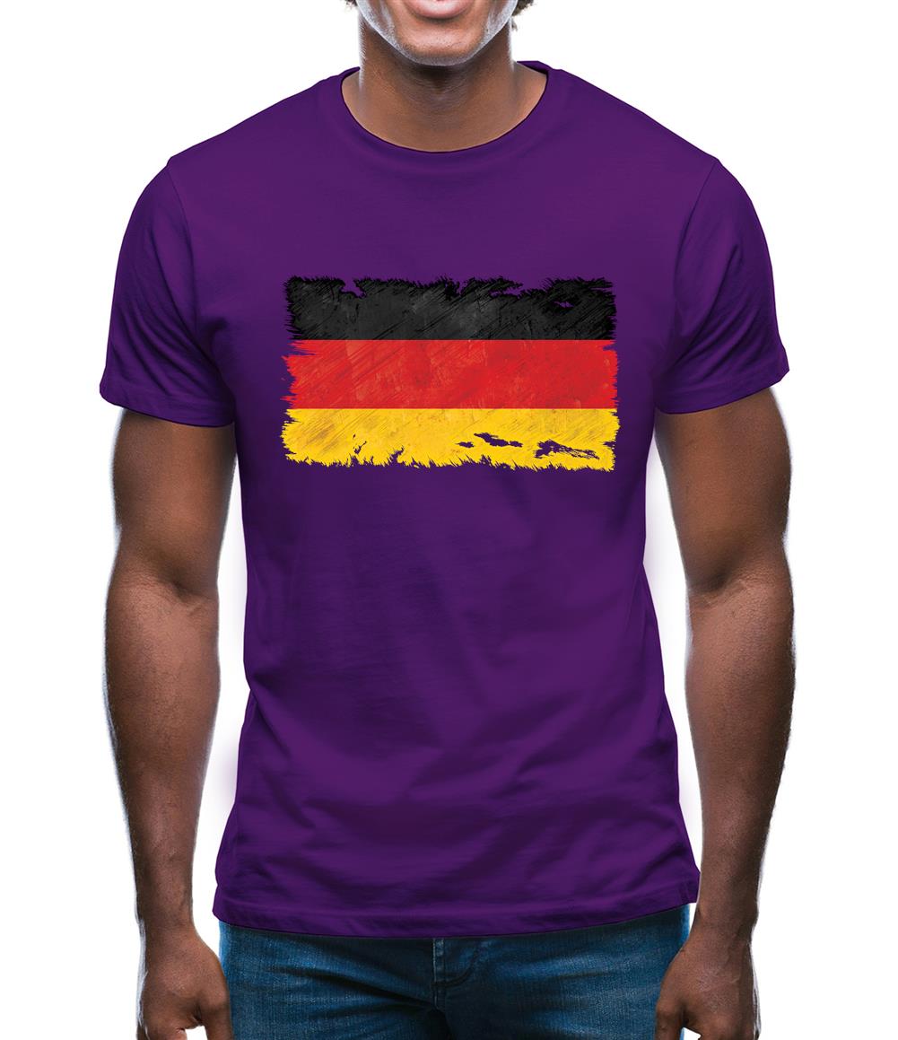 Germany Grunge Style Flag Mens T-Shirt