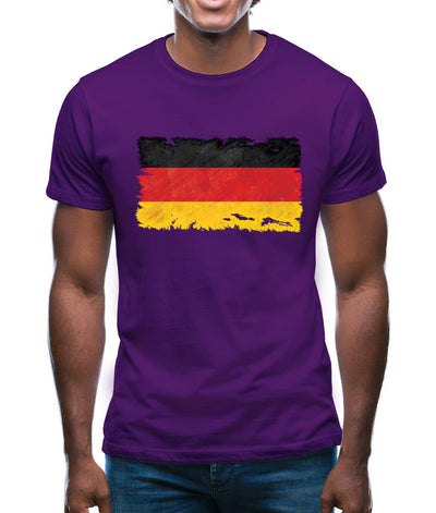 Germany Grunge Style Flag Mens T-Shirt