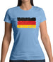 Germany Grunge Style Flag Womens T-Shirt